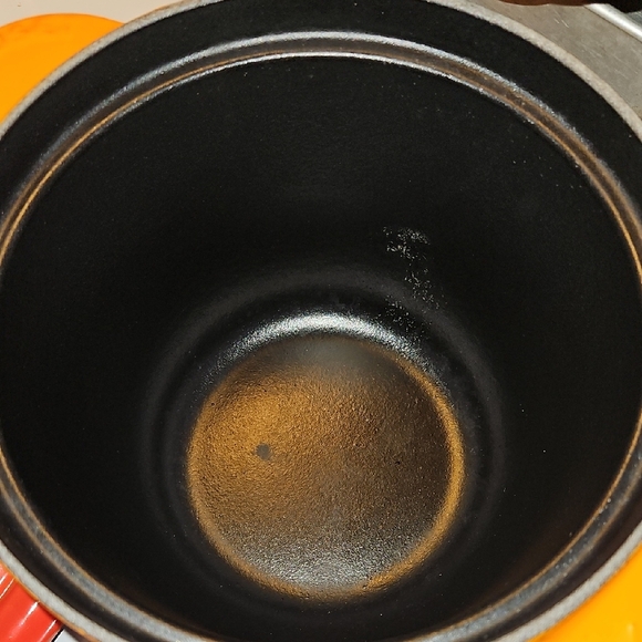Le Creuset Orange Enameled Cast Iron Cookware - Picture 3 of 5